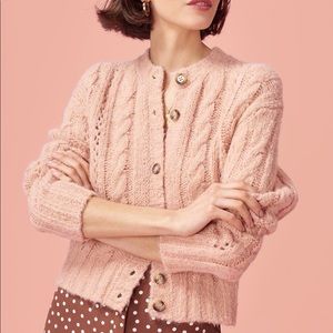 ROUJE Lino Cardigan in Nude